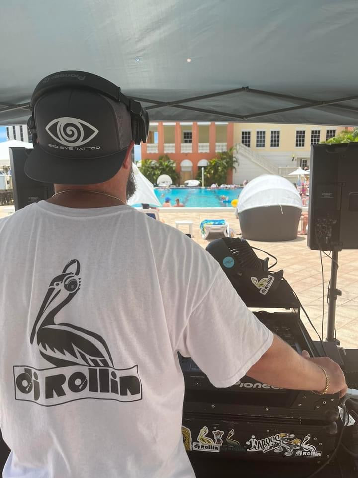 DJ Rollin Pelican Shirt (Black)